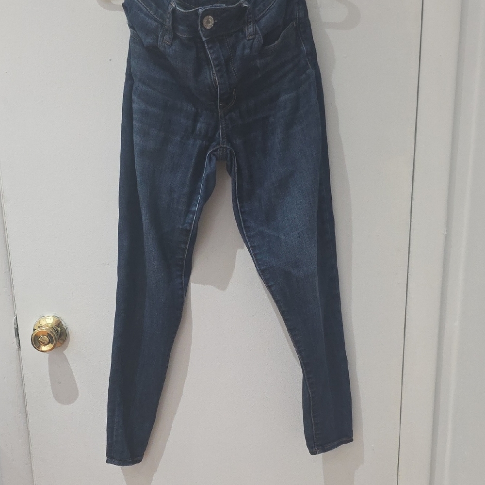 American Eagle Outfitters Dark Blue Skinny Jeans